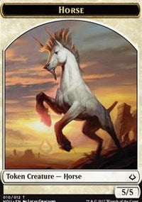 Horse // Warrior Double-sided Token [Hour of Devastation Tokens] | Exor Games Summserside