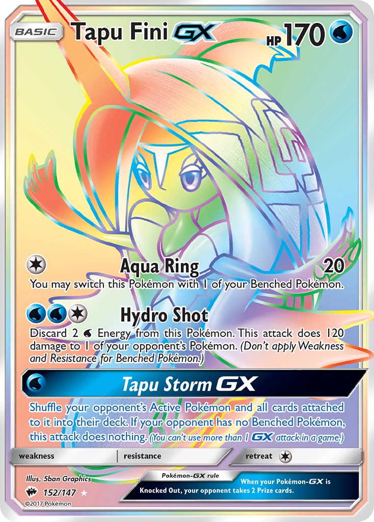 Tapu Fini GX (152/147) [Sun & Moon: Burning Shadows] | Exor Games Summserside