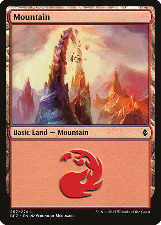 Mountain (267) [Battle for Zendikar] | Exor Games Summserside