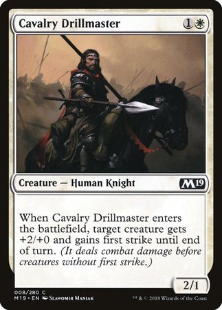 Cavalry Drillmaster [Core Set 2019] | Exor Games Summserside