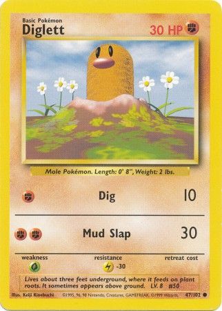 Diglett (47/102) [Base Set Unlimited] | Exor Games Summserside