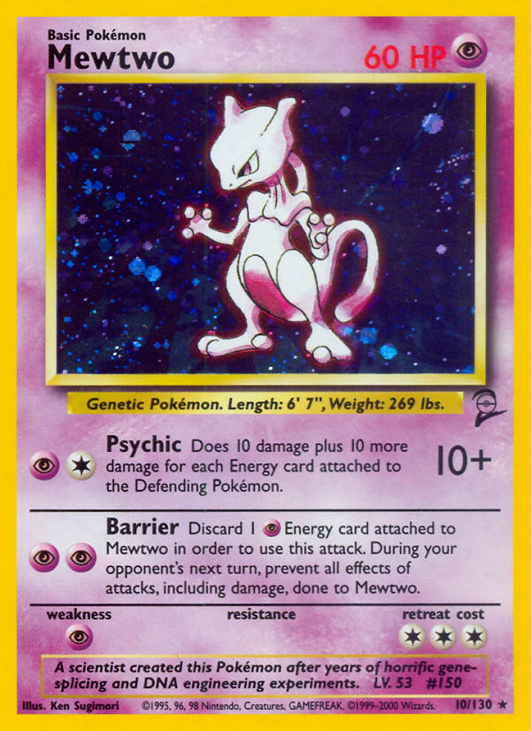 Mewtwo (10/130) [Base Set 2] | Exor Games Summserside