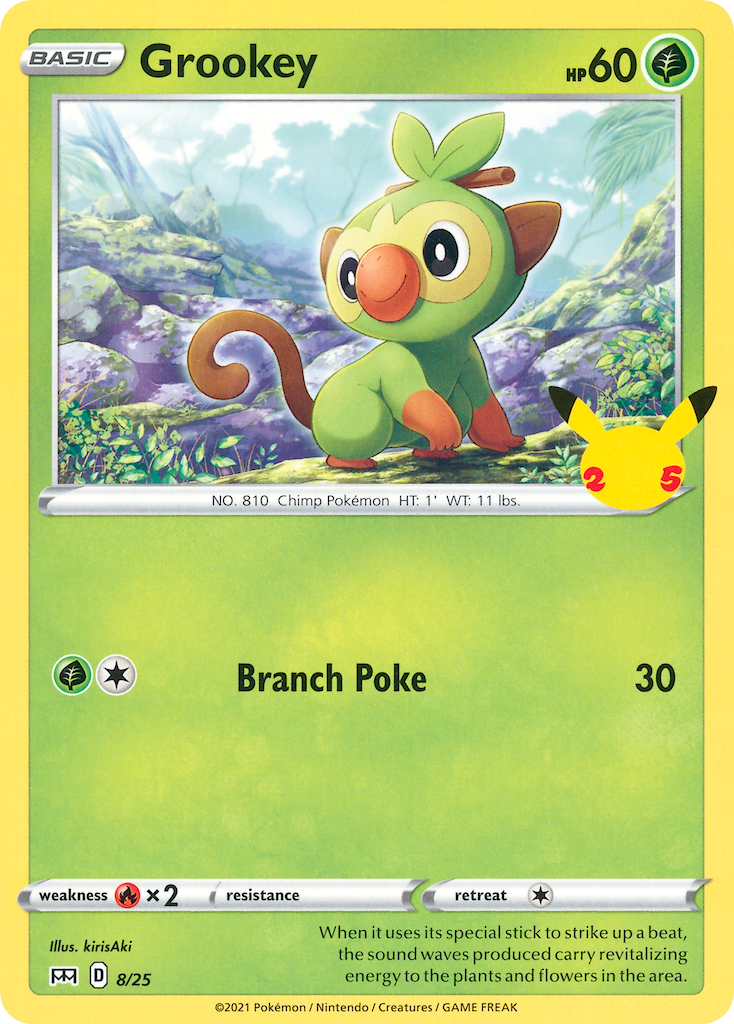 Grookey (8/25) [McDonald's 25th Anniversary] | Exor Games Summserside