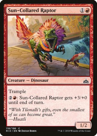 Sun-Collared Raptor [Rivals of Ixalan] | Exor Games Summserside