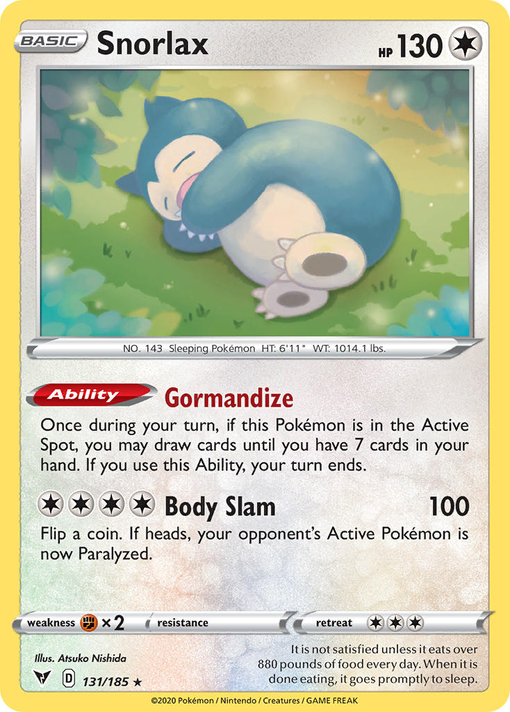 Snorlax (131/185) [Sword & Shield: Vivid Voltage] | Exor Games Summserside