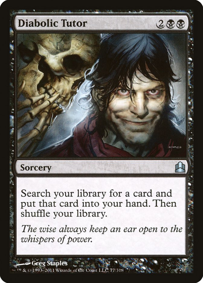 Diabolic Tutor [Commander 2011] | Exor Games Summserside