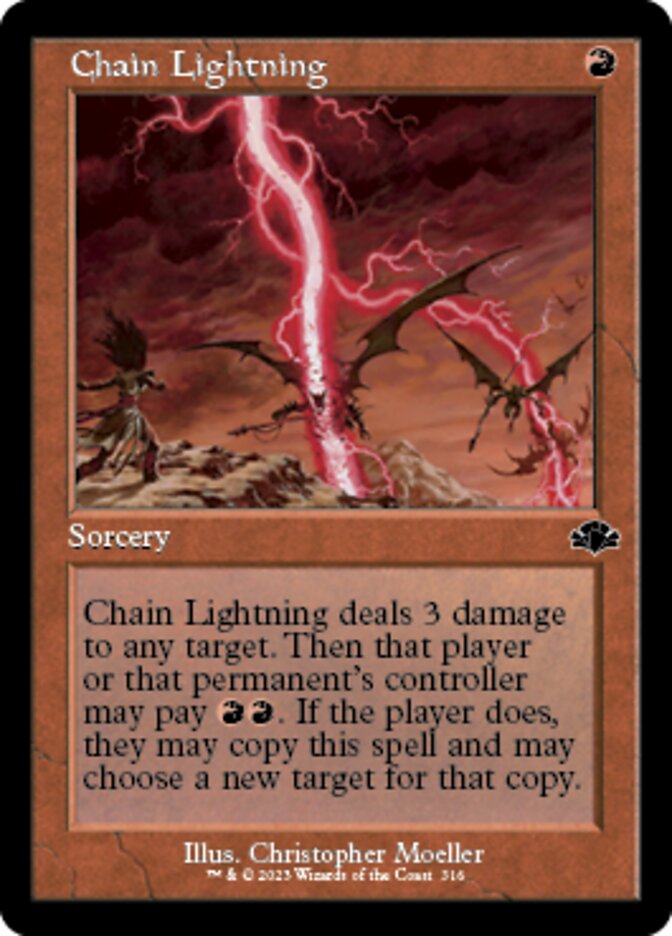 Chain Lightning (Retro) [Dominaria Remastered] | Exor Games Summserside