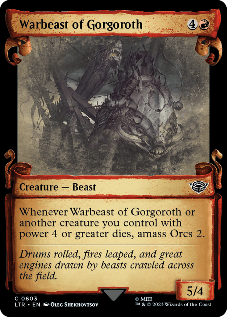 Warbeast of Gorgoroth [The Lord of the Rings: Tales of Middle-Earth Showcase Scrolls] | Exor Games Summserside