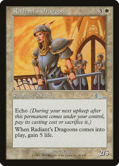 Radiant's Dragoons [Urza's Legacy] | Exor Games Summserside