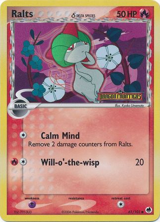 Ralts (61/101) (Delta Species) (Stamped) [EX: Dragon Frontiers] | Exor Games Summserside