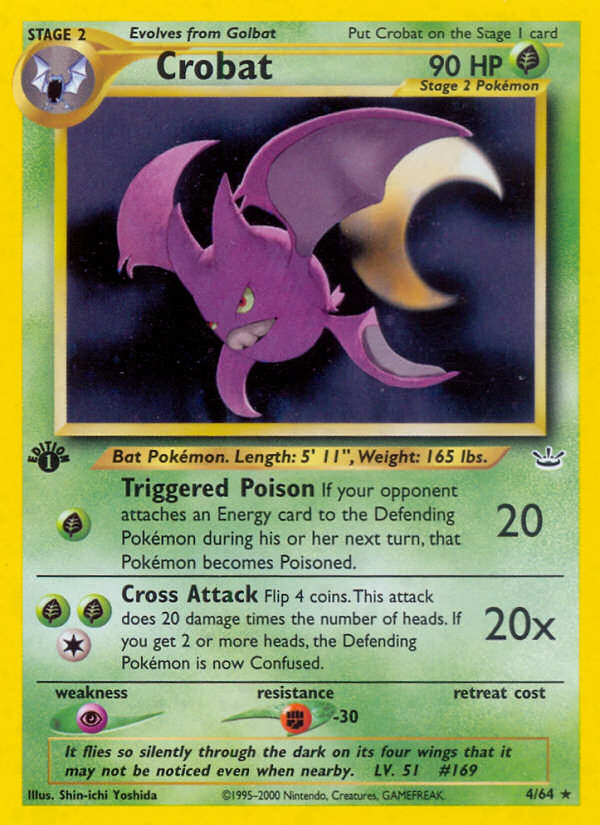 Crobat (4/64) [Neo Revelation 1st Edition] | Exor Games Summserside