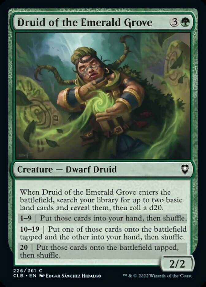 Druid of the Emerald Grove [Commander Legends: Battle for Baldur's Gate] | Exor Games Summserside