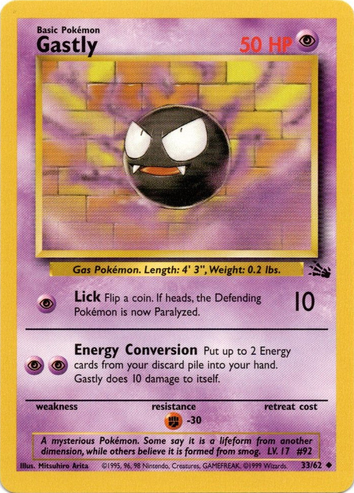 Gastly (33/62) [Fossil Unlimited] | Exor Games Summserside