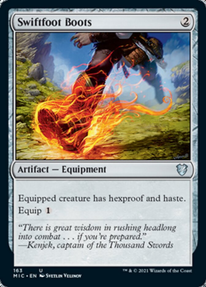 Swiftfoot Boots [Innistrad: Midnight Hunt Commander] | Exor Games Summserside