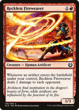 Reckless Fireweaver [Kaladesh] | Exor Games Summserside