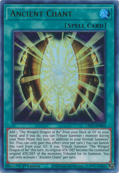 Ancient Chant [LED7-EN004] Ultra Rare | Exor Games Summserside