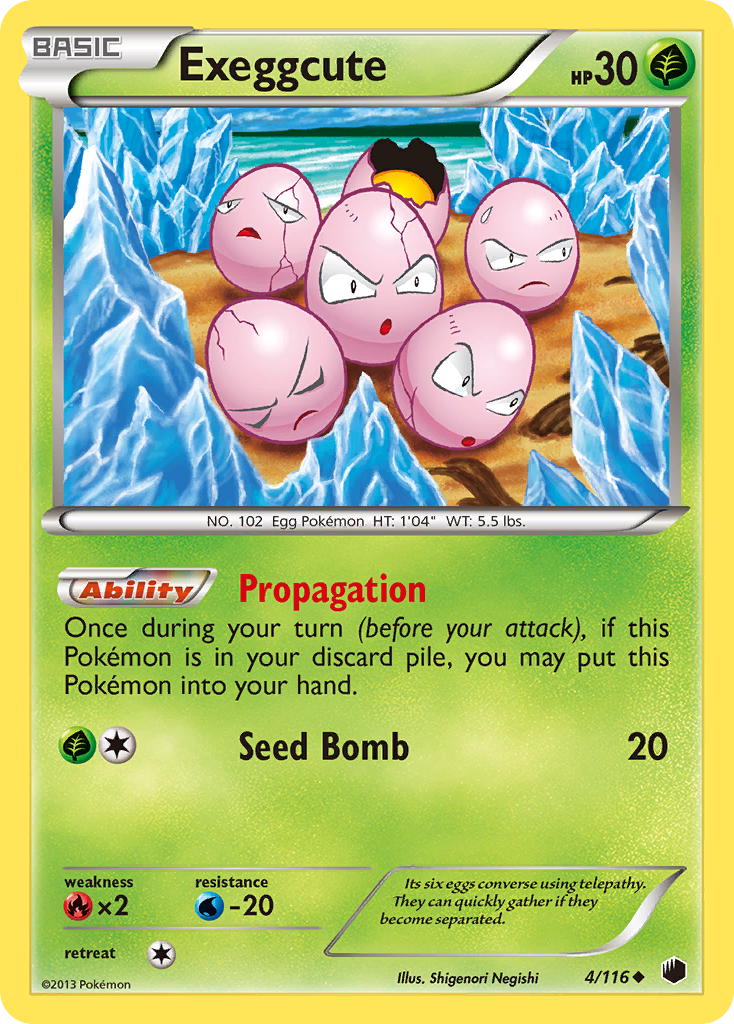 Exeggcute (4/116) [Black & White: Plasma Freeze] | Exor Games Summserside