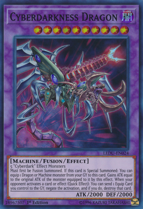 Cyberdarkness Dragon [LEDU-EN024] Super Rare | Exor Games Summserside