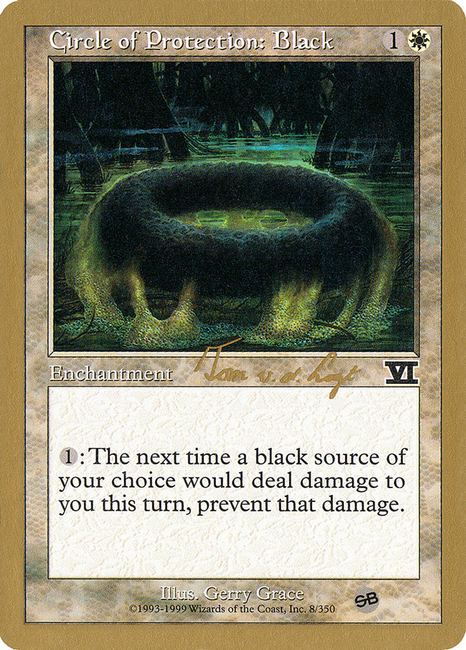 Circle of Protection: Black (Tom van de Logt) (SB) [World Championship Decks 2000] | Exor Games Summserside