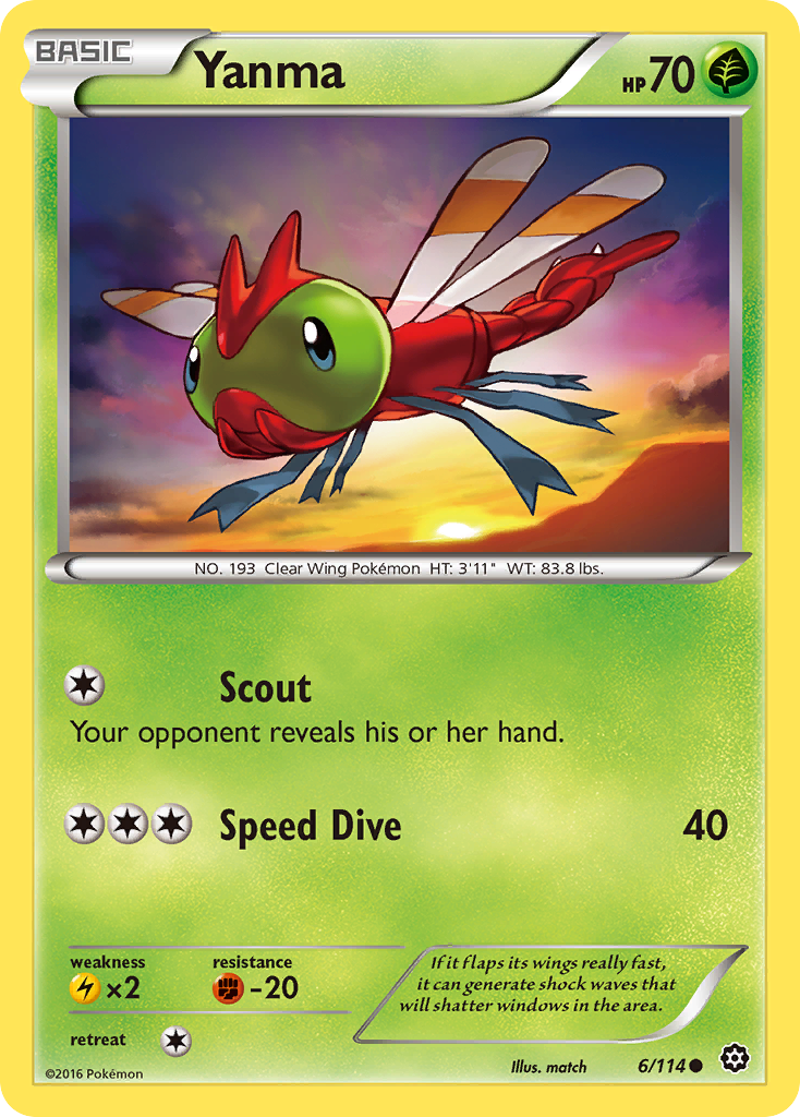 Yanma (6/114) [XY: Steam Siege] | Exor Games Summserside