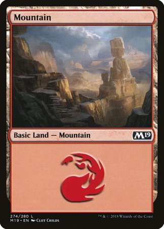 Mountain (274) [Core Set 2019] | Exor Games Summserside