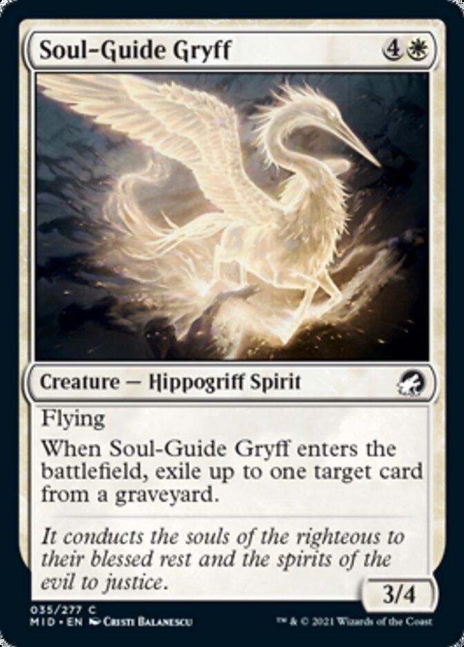 Soul-Guide Gryff [Innistrad: Midnight Hunt] | Exor Games Summserside