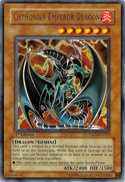 Chthonian Emperor Dragon [TAEV-EN019] Ultra Rare | Exor Games Summserside