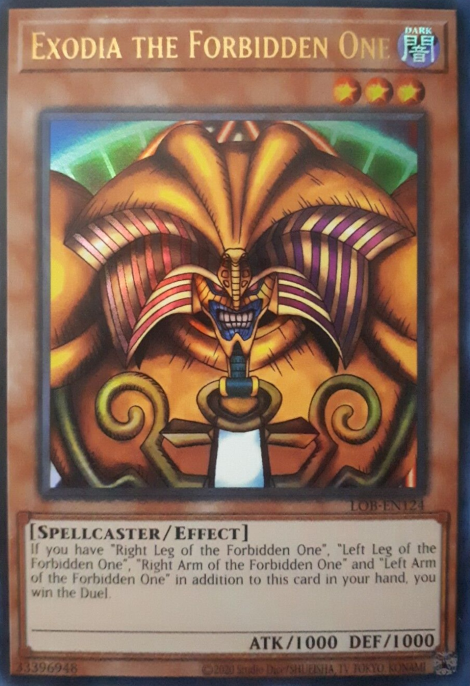 Exodia the Forbidden One (25th Anniversary) [LOB-EN124] Ultra Rare | Exor Games Summserside