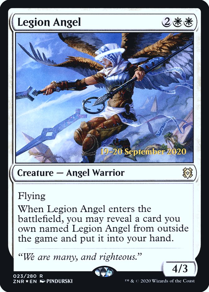 Legion Angel  [Zendikar Rising Prerelease Promos] | Exor Games Summserside