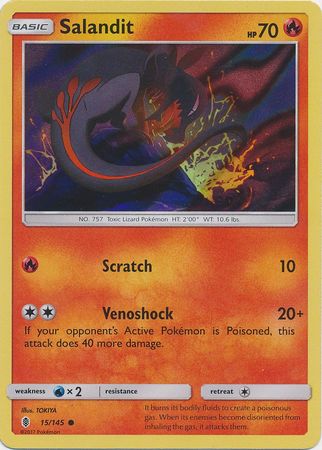 Salandit (15/145) (Collection Promo) [Sun & Moon: Guardians Rising] | Exor Games Summserside