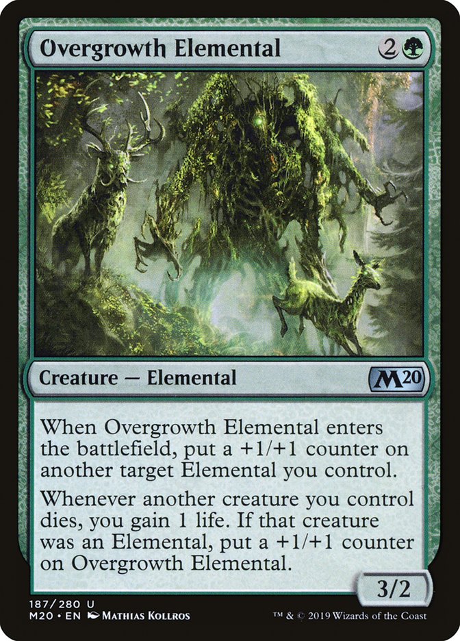 Overgrowth Elemental [Core Set 2020] | Exor Games Summserside