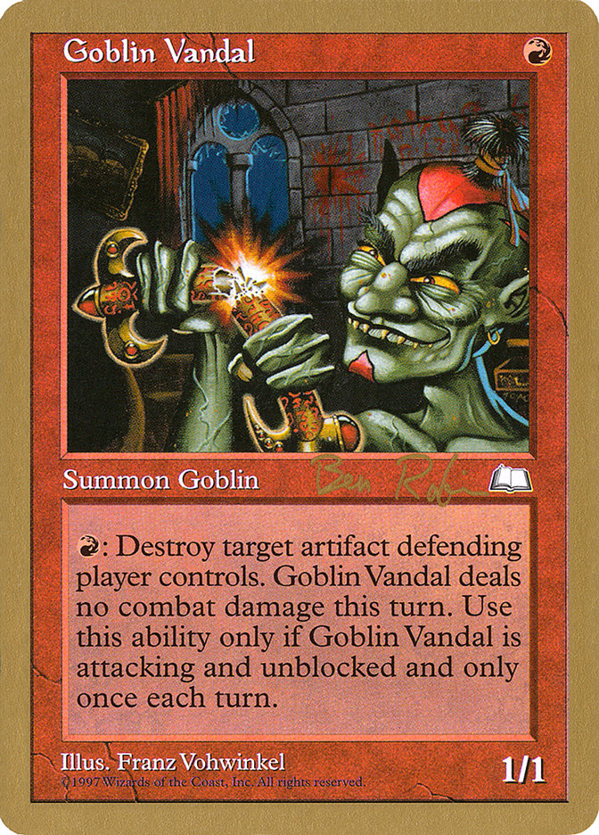 Goblin Vandal (Ben Rubin) [World Championship Decks 1998] | Exor Games Summserside