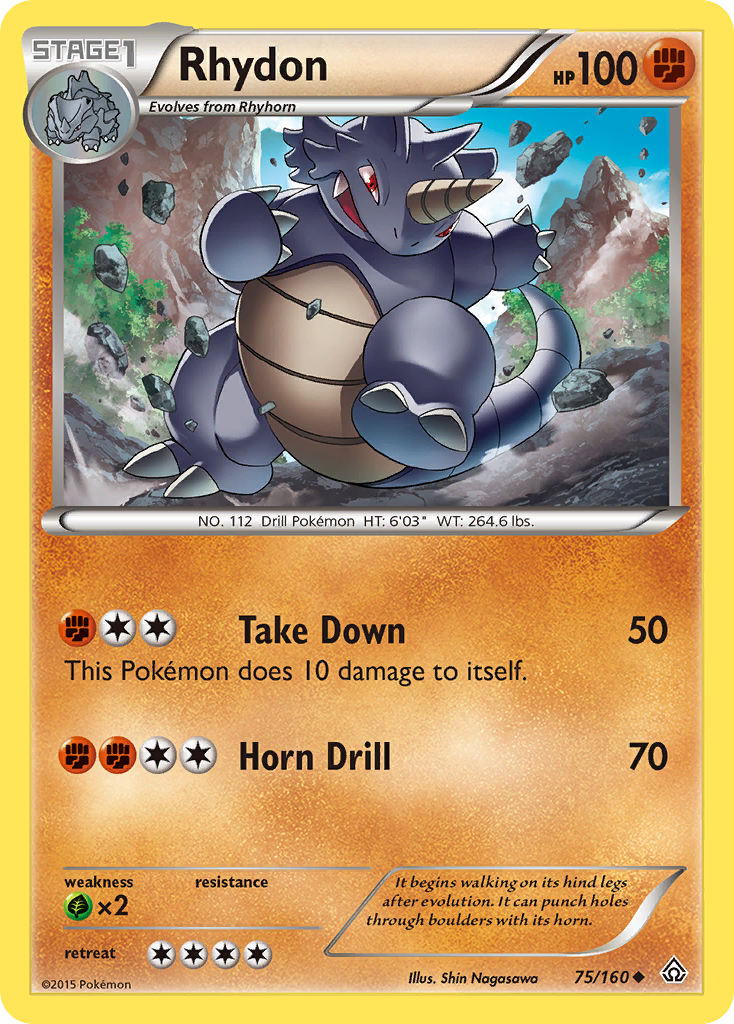 Rhydon (75/160) [XY: Primal Clash] | Exor Games Summserside