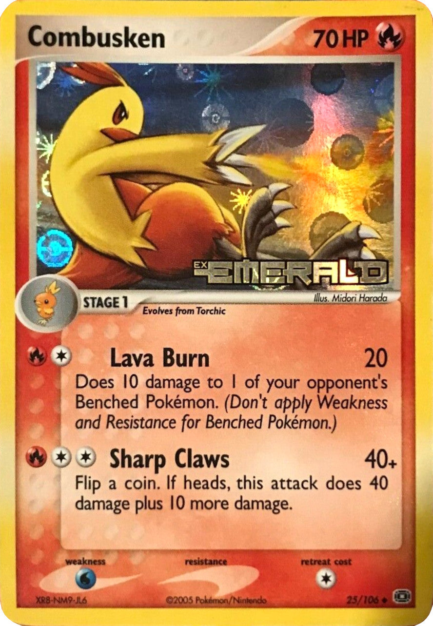 Combusken (25/106) (Stamped) [EX: Emerald] | Exor Games Summserside