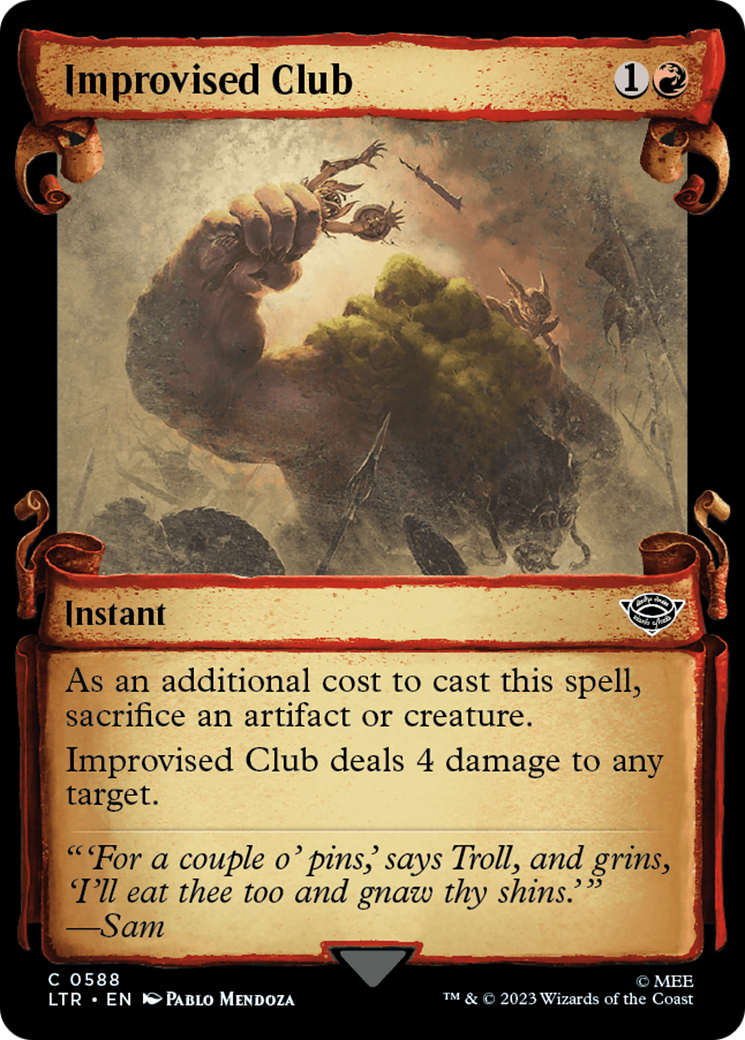 Improvised Club [The Lord of the Rings: Tales of Middle-Earth Showcase Scrolls] | Exor Games Summserside