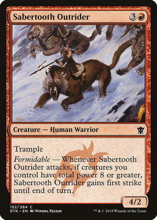 Sabertooth Outrider [Dragons of Tarkir] | Exor Games Summserside