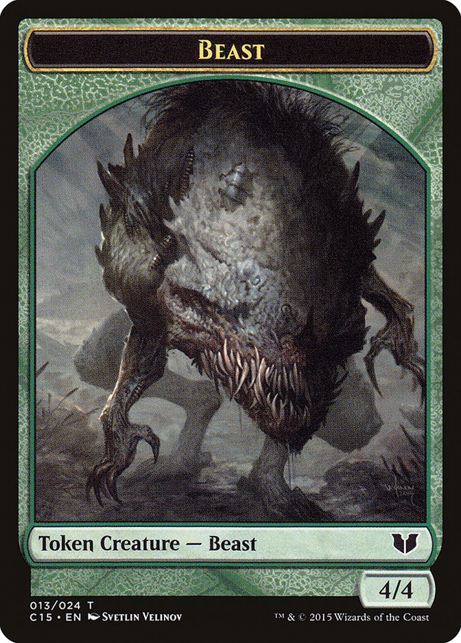 Beast // Snake (017) Double-Sided Token [Commander 2015 Tokens] | Exor Games Summserside