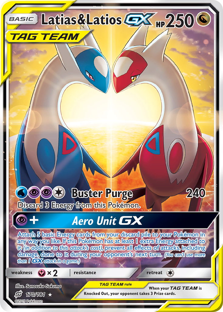 Latias & Latios GX (170/181) [Sun & Moon: Team Up] | Exor Games Summserside