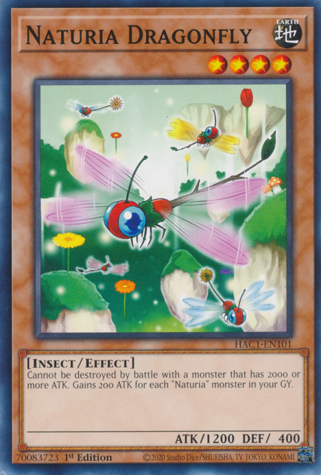 Naturia Dragonfly [HAC1-EN101] Common | Exor Games Summserside