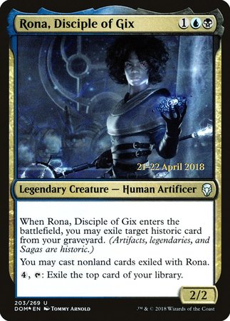 Rona, Disciple of Gix [Dominaria Promos] | Exor Games Summserside