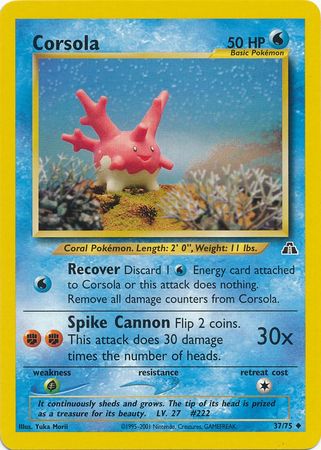 Corsola (37/75) [Neo Discovery Unlimited] | Exor Games Summserside