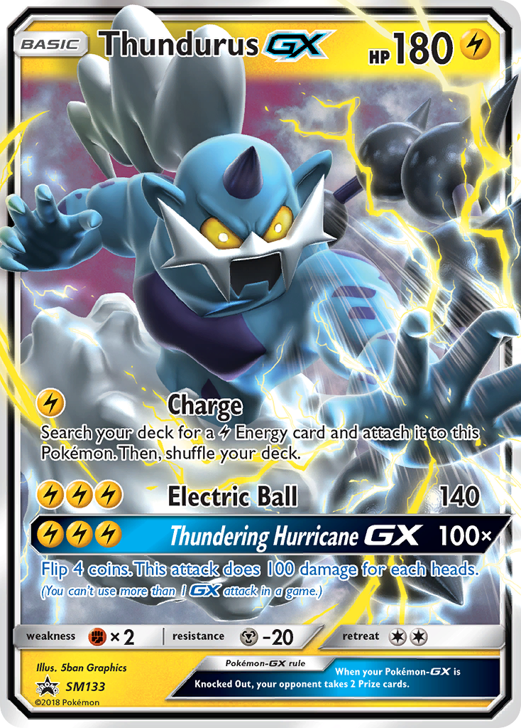 Thundurus GX (SM133) [Sun & Moon: Black Star Promos] | Exor Games Summserside