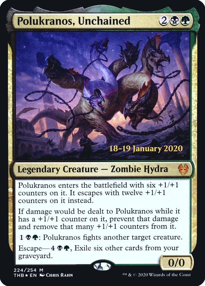 Polukranos, Unchained [Theros Beyond Death Prerelease Promos] | Exor Games Summserside