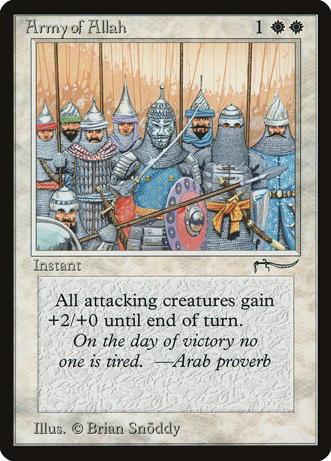 Army of Allah (Light Mana Cost) [Arabian Nights] | Exor Games Summserside