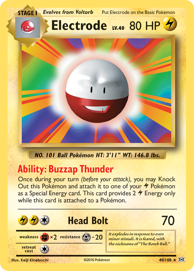 Electrode (40/108) [XY: Evolutions] | Exor Games Summserside