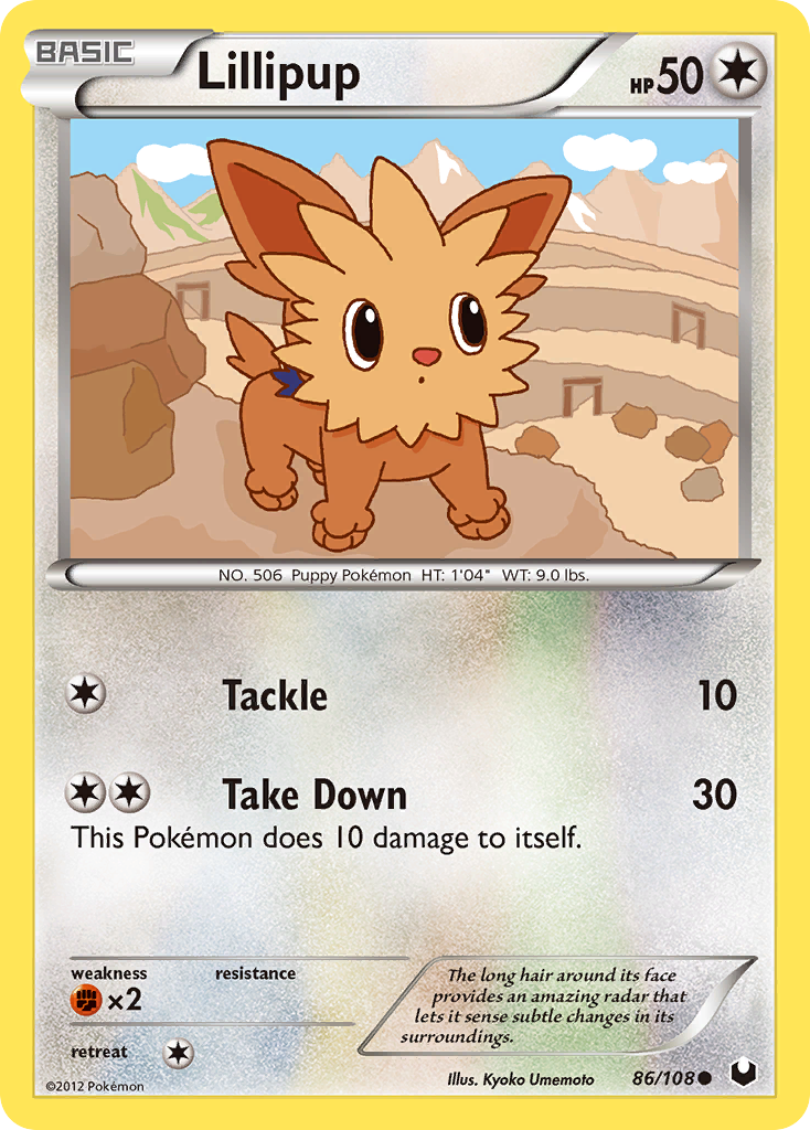 Lillipup (86/108) [Black & White: Dark Explorers] | Exor Games Summserside