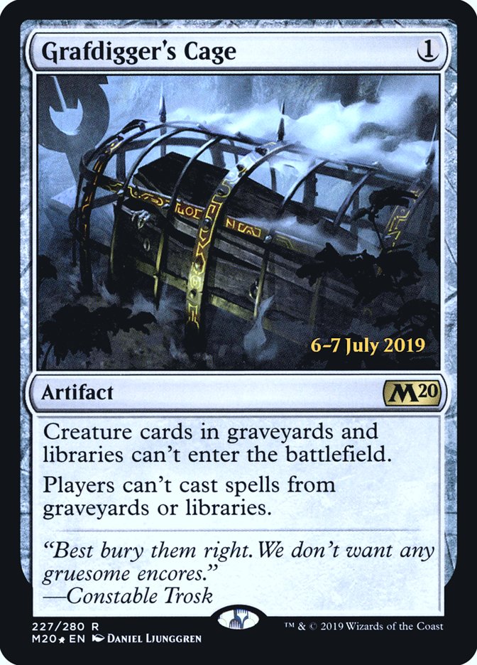 Grafdigger's Cage  [Core Set 2020 Prerelease Promos] | Exor Games Summserside