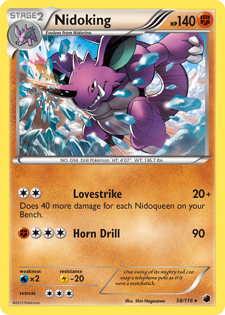 Nidoking (58/116) [Black & White: Plasma Freeze] | Exor Games Summserside