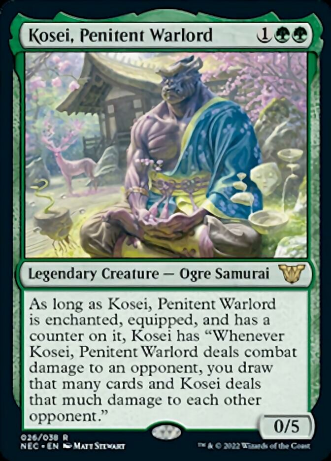 Kosei, Penitent Warlord [Kamigawa: Neon Dynasty Commander] | Exor Games Summserside