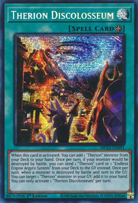 Therion Discolosseum [MP23-EN091] Prismatic Secret Rare | Exor Games Summserside